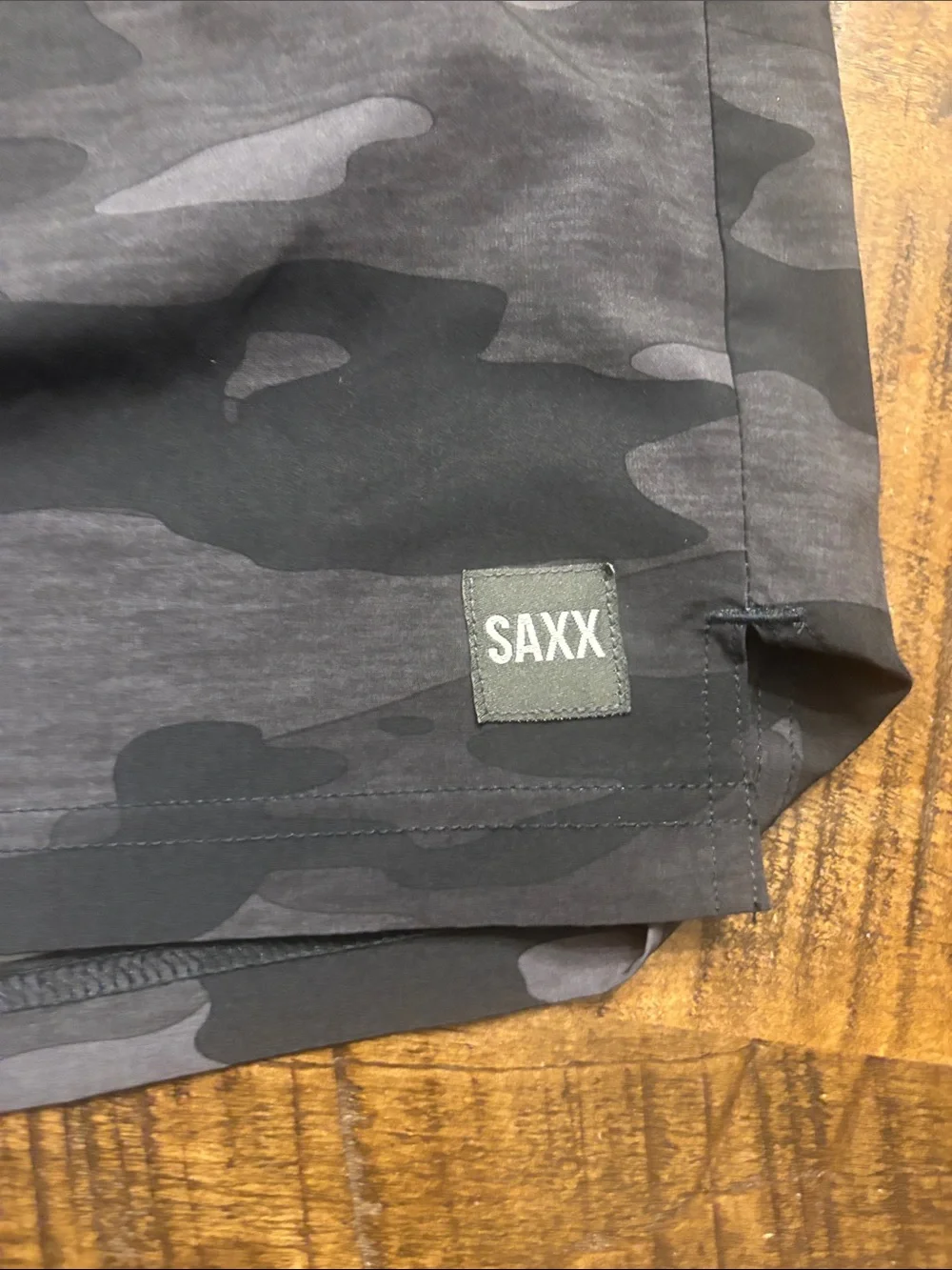 NWOT Saxx  Multi-Sport 2N1 Shorts in Gray and Black Camo